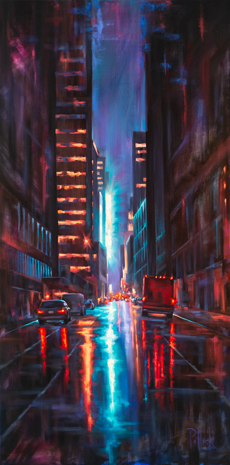 Sarah Pollock Studio cityscape oil paintings